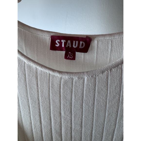 STAUD Womens Hibiscus Navy Colorblock Maxi Dress Size XS NWT $325 - Picture 13 of 14